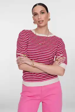 Wehkamp Geisha gestreepte top gebreid aanbieding