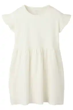 Wehkamp NAME IT KIDS midi jurk broderie ecru aanbieding