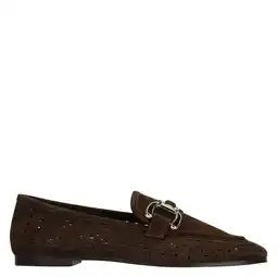 Wehkamp Manfield suède loafers donkerbruin aanbieding