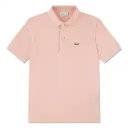 Wehkamp Lacoste pique polo zalmroze aanbieding