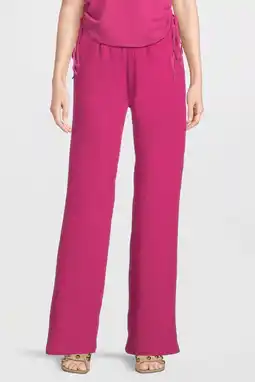 Wehkamp Lofty Manner regularwaist broek fuchsia aanbieding