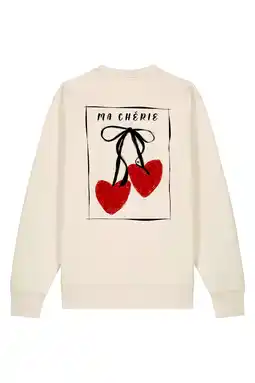 Wehkamp Pinned by K Curve sweater met backprint ecru aanbieding