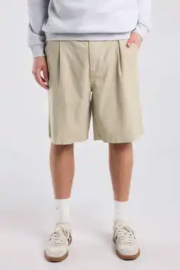 Wehkamp America Today relaxed casual short met linnen beige aanbieding