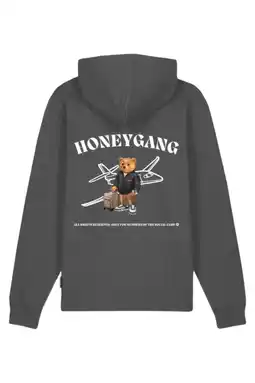 Wehkamp Baron Filou Honeygang sweater met backprint antraciet aanbieding