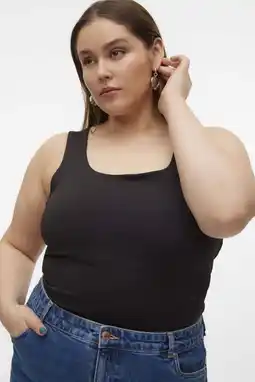 Wehkamp VERO MODA CURVE top zwart aanbieding