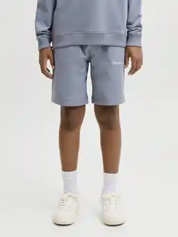 Wehkamp JACK & JONES JUNIOR sweatshort grijsblauw aanbieding