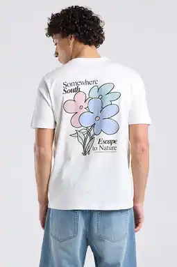 Wehkamp America Today regular T-shirt met backprint wit aanbieding