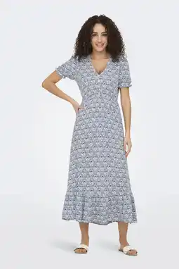 Wehkamp ONLY maxi jurk blauw aanbieding
