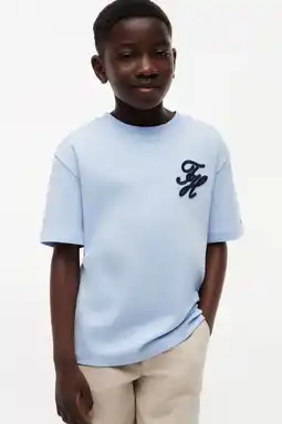 Wehkamp Tommy Hilfiger T-shirt lichtblauw aanbieding