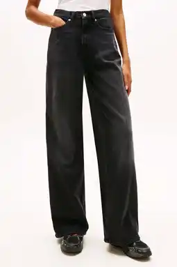 Wehkamp Tommy Jeans wide leg jeans black denim aanbieding