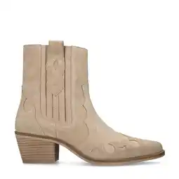 Wehkamp Manfield suède cowboylaarzen beige aanbieding