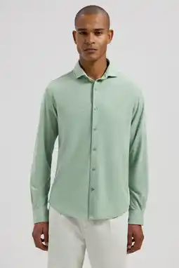 Wehkamp Dstrezzed slim casual overhemd lichtgroen aanbieding