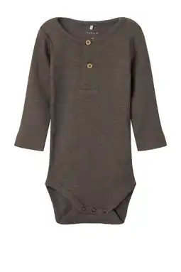 Wehkamp NAME IT BABY romper NBMKAB bruin aanbieding