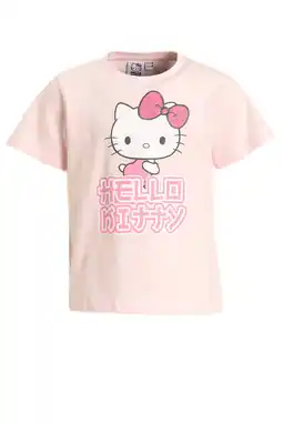 Wehkamp Anytime T-shirt Hello Kitty license roze aanbieding
