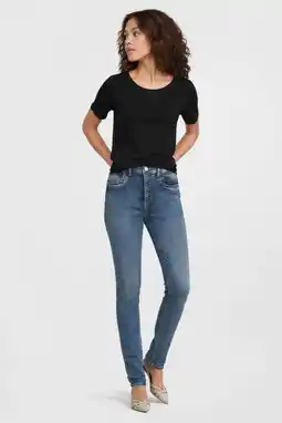 Wehkamp LTB JONNA HIGH slim fit jeans medium blue denim aanbieding