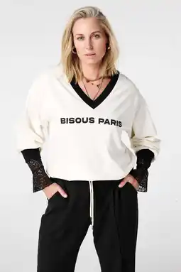 Wehkamp MS Mode sweater ecru aanbieding