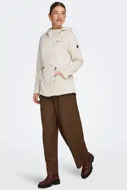 Wehkamp ONLY parka ecru aanbieding