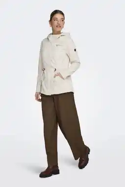 Wehkamp ONLY parka ecru aanbieding