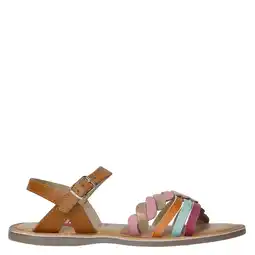 Wehkamp Kipling sandalen bruin / roze / blauw / oranje aanbieding