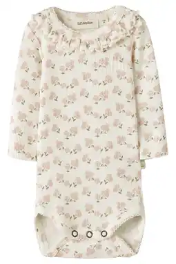 Wehkamp LIL' ATELIER BABY romper met bloemenprint offwhite/lichtroze aanbieding