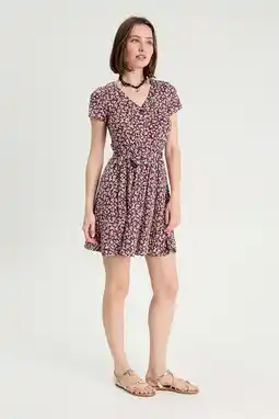 Wehkamp Cache Cache mini jurk donkerrood aanbieding
