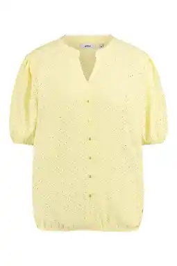 Wehkamp gardeur blouse broderie geel aanbieding
