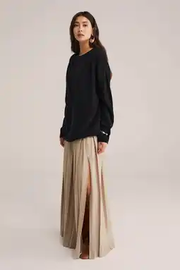 Wehkamp WE STUDIO maxi rok grijs melange aanbieding