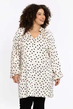 Wehkamp YOEK tuniek met stippen beige aanbieding