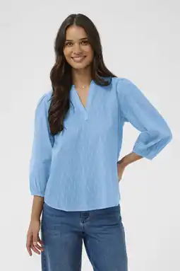 Wehkamp Kaffe top blauw aanbieding
