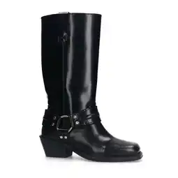 Wehkamp Sacha leren bikerboots zwart aanbieding
