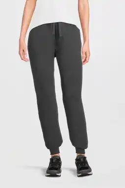 Wehkamp Anytime fleece joggingbroek donkergrijs melange aanbieding