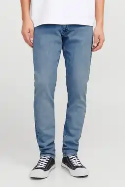 Wehkamp JACK & JONES JEANS INTELLIGENCE JJIGLENN JJEVAN slim fit jeans blue denim aanbieding