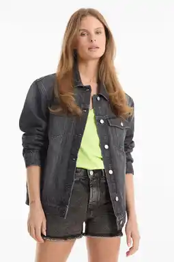 Wehkamp Anytime relaxed denim jacket zwart aanbieding