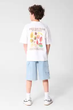 Wehkamp Shoeby T-shirt met backprint wit aanbieding