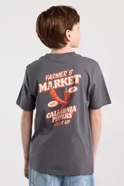 Wehkamp America Today T-shirt met backprint antraciet aanbieding