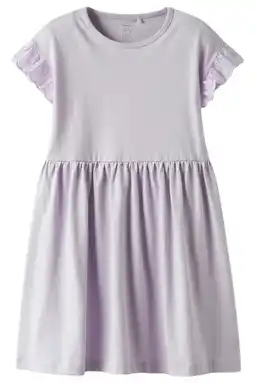 Wehkamp NAME IT KIDS midi jurk broderie lila aanbieding