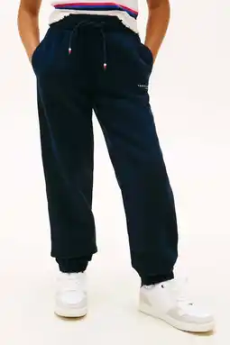 Wehkamp Tommy Hilfiger casual broek donkerblauw aanbieding