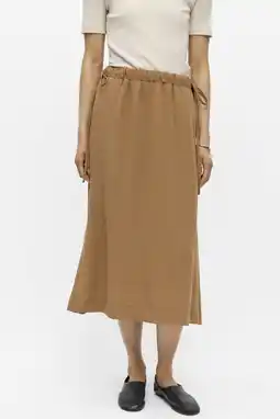 Wehkamp OBJECT midi rok camel aanbieding
