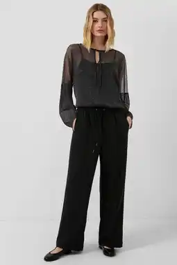 Wehkamp s.Oliver straight regularwaist broek zwart aanbieding