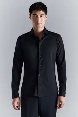 Wehkamp Mango Man slim zakelijk overhemd donkerblauw aanbieding
