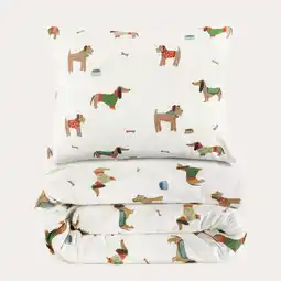 Wehkamp NOUS Kids flanellen dekbedovertrek 1-persoons (140x200 cm) aanbieding