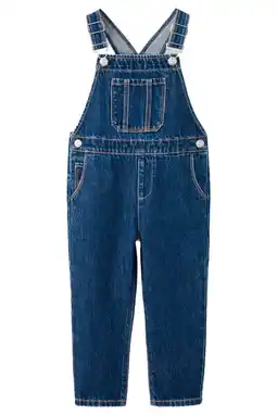 Wehkamp Mango Kids denim tuinbroek medium blue denim aanbieding