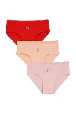 Wehkamp WE Fashion slip - rood/roze (set van 3) aanbieding
