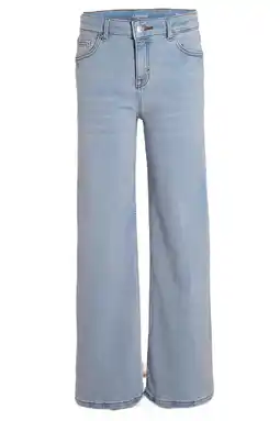 Wehkamp Anytime wide leg jeans light blue denim aanbieding