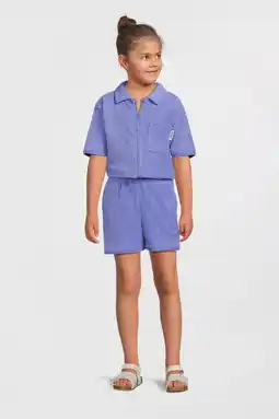 Wehkamp Me & My Monkey playsuit van badstof paars aanbieding