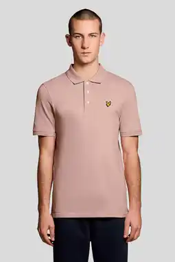 Wehkamp Lyle & Scott regular polo lichtroze aanbieding