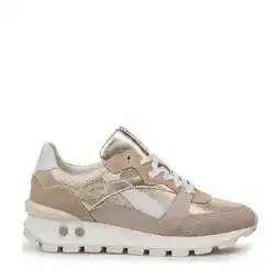 Wehkamp Floris van Bommel Blokki 07.05 leren sneakers taupe aanbieding