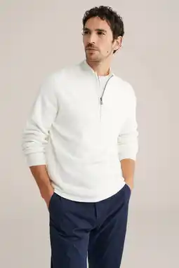 Wehkamp Van Gils trui met wol gebreid wit aanbieding