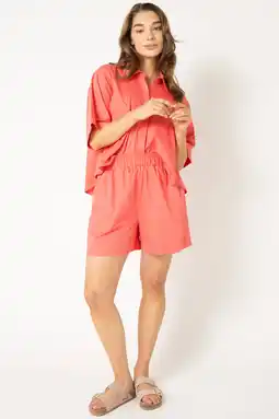 Wehkamp Est'seven blouse koraalrood aanbieding