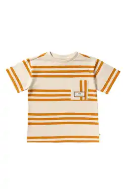 Wehkamp Your Wishes gestreepte T-shirt bruin aanbieding